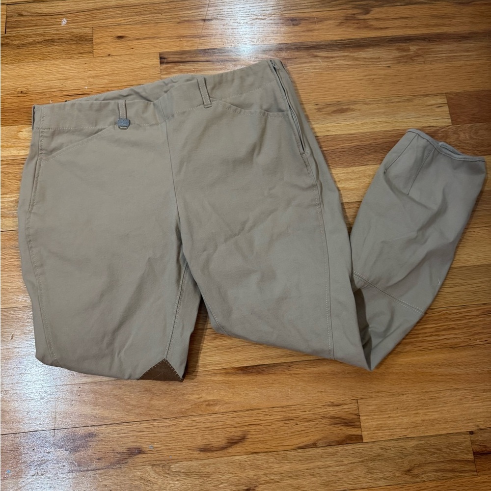 Shires Equestrian Women’s Horseback Riding Tan Pants (Breech)